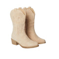 Beige - Front - Dorothy Perkins Womens-Ladies Kobi Stitch Detail Cowboy Boots