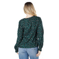 Green - Back - Dorothy Perkins Womens-Ladies Animal Print Long-Sleeved Blouse