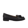 Black - Back - Dorothy Perkins Womens-Ladies Leigh Fringe Wide Loafers