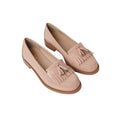 Blush - Front - Dorothy Perkins Womens-Ladies Leigh Fringe Wide Loafers