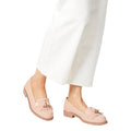 Blush - Side - Dorothy Perkins Womens-Ladies Leigh Fringe Wide Loafers