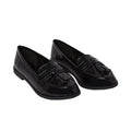 True Black - Front - Dorothy Perkins Womens-Ladies Lennie Tassel Loafers