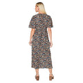 Multicoloured - Back - Dorothy Perkins Womens-Ladies Ditsy Floral Empire Flutter Midi Dress