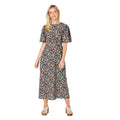 Multicoloured - Front - Dorothy Perkins Womens-Ladies Ditsy Floral Empire Flutter Midi Dress