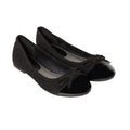 Natural Black - Front - Dorothy Perkins Womens-Ladies Presley Bow Detail Ballerina Flats