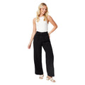 Black - Side - Dorothy Perkins Womens-Ladies Paperbag Trousers