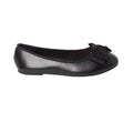 Black - Back - Dorothy Perkins Womens-Ladies Palmer Bow Wide Ballerina Flats