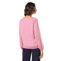 Dusty Pink - Back - Dorothy Perkins Womens-Ladies Chiffon Shirred Shoulder Long-Sleeved Blouse