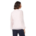 Blush - Back - Dorothy Perkins Womens-Ladies Chiffon Front Tie Long-Sleeved Blouse