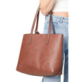 Brown - Side - Dorothy Perkins Womens-Ladies Tatiana Tote Bag & Purse