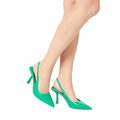 Green - Side - Dorothy Perkins Womens-Ladies Elodie Sling Back High Heel Court Shoes