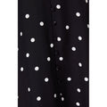 Black - Side - Dorothy Perkins Womens-Ladies Spotted Button Front Midi Dress