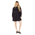 Black - Lifestyle - Dorothy Perkins Womens-Ladies Spotted Shirred Cuff Mini Dress