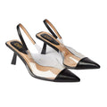 Black-Clear - Front - Dorothy Perkins Womens-Ladies Dallas Sling Back Stiletto Heel Court Shoes