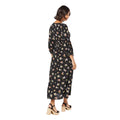 Black - Back - Dorothy Perkins Womens-Ladies Floral V Neck Midi Dress