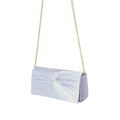 Blue - Back - Dorothy Perkins Beauty Satin Twisted Clutch Bag