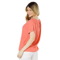 Coral - Back - Dorothy Perkins Womens-Ladies Roll Sleeve Blouse