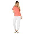 Coral - Side - Dorothy Perkins Womens-Ladies Roll Sleeve Blouse