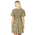 Black - Back - Dorothy Perkins Womens-Ladies Ditsy Floral Shirred Flutter Mini Dress