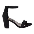 Natural Black - Back - Dorothy Perkins Womens-Ladies Sadie Zip Wide High Block Heel Sandals