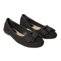 Natural Black - Front - Dorothy Perkins Womens-Ladies Pippin Bow Detail Ballet Shoes