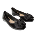 True Black - Front - Dorothy Perkins Womens-Ladies Pippin Bow Detail Ballet Shoes