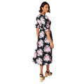 Black - Side - Dorothy Perkins Womens-Ladies Floral Shirt Dress