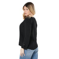 Black - Back - Dorothy Perkins Womens-Ladies Roll Sleeve Shirt