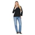 Black - Side - Dorothy Perkins Womens-Ladies Roll Sleeve Shirt