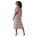 Pink - Back - Dorothy Perkins Womens-Ladies Floral Flutter Midi Dress