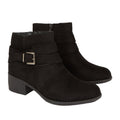 Natural Black - Front - Good For The Sole Womens-Ladies Marsha Ankle Boots