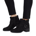 Natural Black - Side - Good For The Sole Womens-Ladies Marsha Ankle Boots