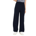 Navy - Front - Dorothy Perkins Womens-Ladies Panelled Straight Leg Trousers