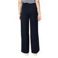 Navy - Back - Dorothy Perkins Womens-Ladies Panelled Straight Leg Trousers