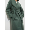 Forest - Pack Shot - Dorothy Perkins Womens-Ladies Long Bouclé Wrap Tall Coat