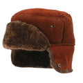 Coffee - Front - Eastern Counties Leather Mens Caxton Sheepskin Aviator Trapper Hat