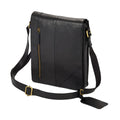 Black - Front - Eastern Counties Leather Narrow Messenger Bag