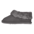 Grey - Back - Eastern Counties Leather Womens-Ladies Sheepskin Lined Slipper Boots