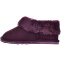 Plum - Pack Shot - Eastern Counties Leather Womens-Ladies Sheepskin Lined Slipper Boots