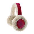 Raspberry - Front - Eastern Counties Leather Womens-Ladies Luxury Sheepskin Earmuffs