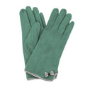 Duck Egg - Front - Eastern Counties Leather Womens-Ladies Gaby Faux Suede Touch Screen Gloves