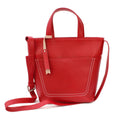 Red - Front - Eastern Counties Leather Nadia Leather Handbag