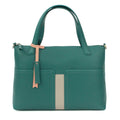 Aqua Blue - Front - Eastern Counties Leather Verity Leather Handbag