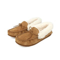 Chestnut - Front - Eastern Counties Leather Womens-Ladies Willow Suede Moccasins