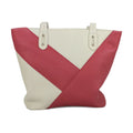 Pink-White - Side - Eastern Counties Leather Adalyn Grain Leather Handbag