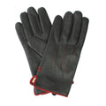 Black-Burgundy - Front - Eastern Counties Leather Mens Charles Leather Gloves