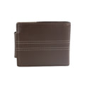 Brown-Taupe - Front - Eastern Counties Leather Scott Contrast Panel Leather Wallet