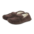 Dark Brown - Front - Eastern Counties Leather Unisex Adult Sheepskin Lined Moccasins