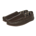 Brown - Front - Eastern Counties Leather Unisex Adult Leather Loafers