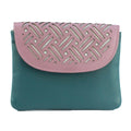 Aqua-Blush - Back - Eastern Counties Leather Womens-Ladies Luna Leather Purse